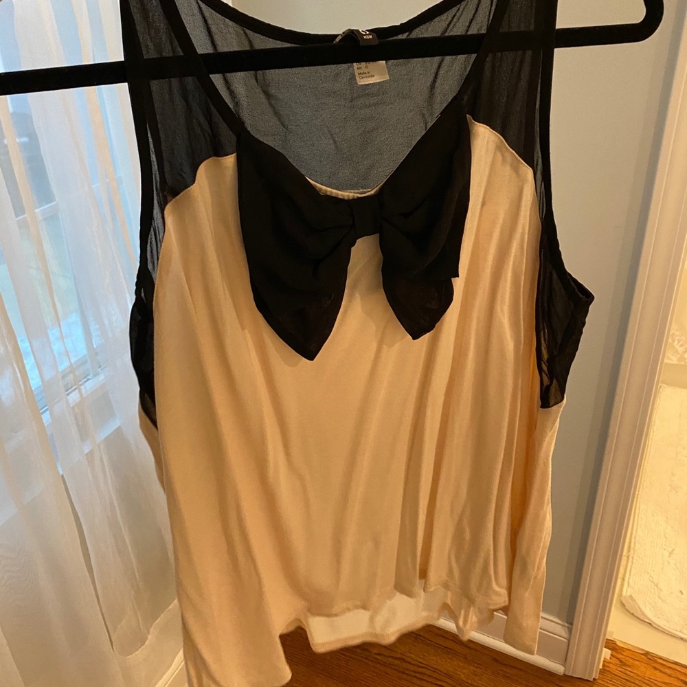 H&M top with bow